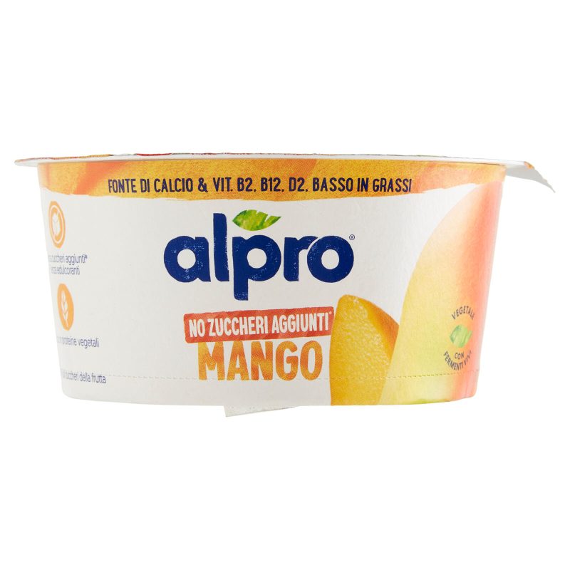 Alpro Alternativa Vegetale allo Yogurt, Gusto Mango Senza Lattosio 135 g