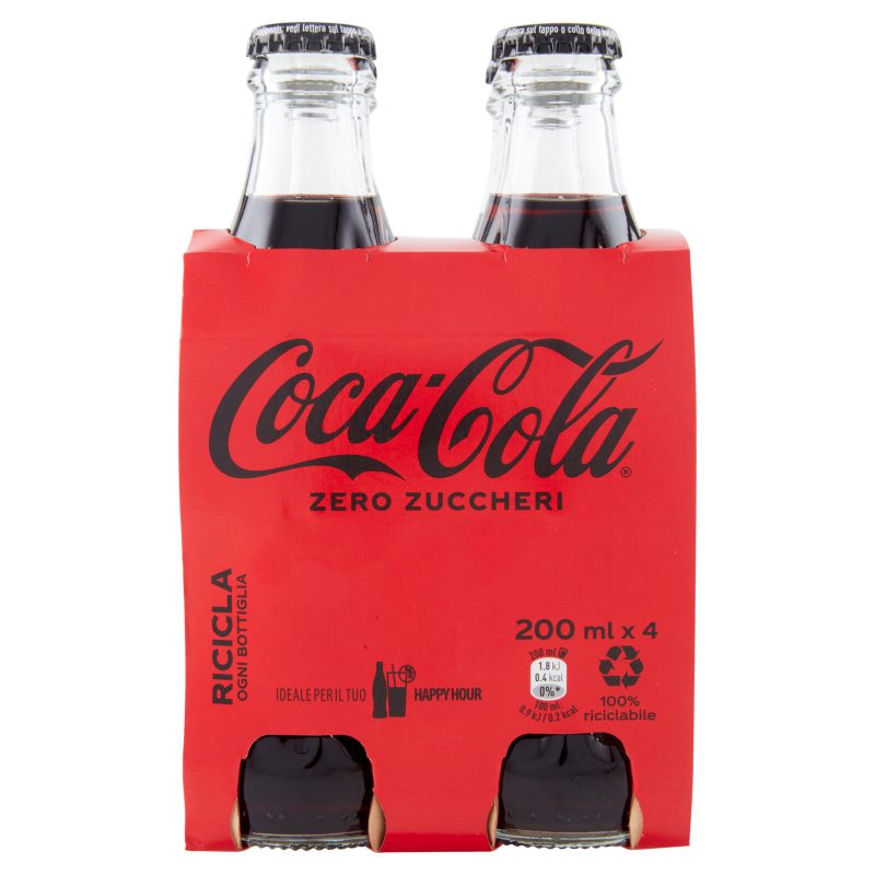 COCA-COLA Zero Zuccheri Vap 4 x 200 ml