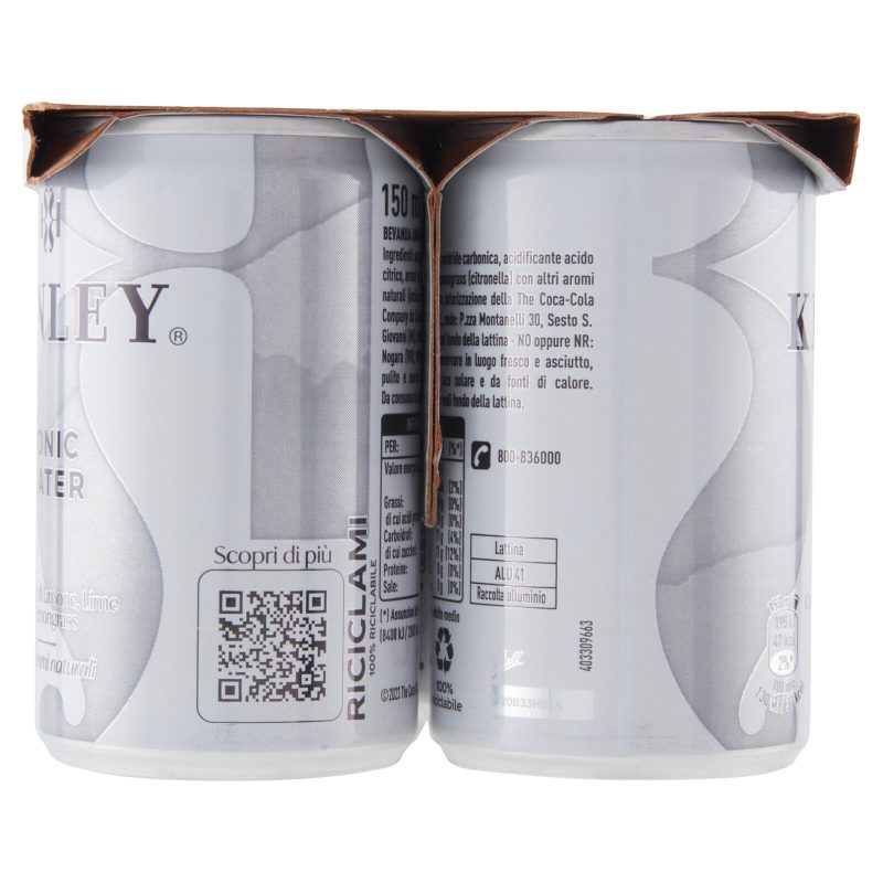 KINLEY Tonic Water Mini Can x6 - 900 ml