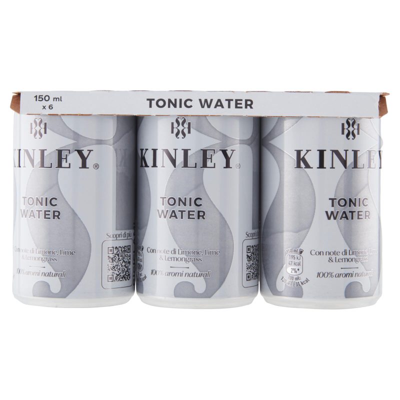 KINLEY Tonic Water Mini Can x6 - 900 ml