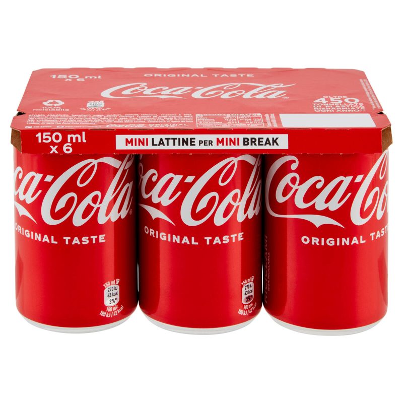 COCA-COLA Original Taste Lattina 6 x 150 ml