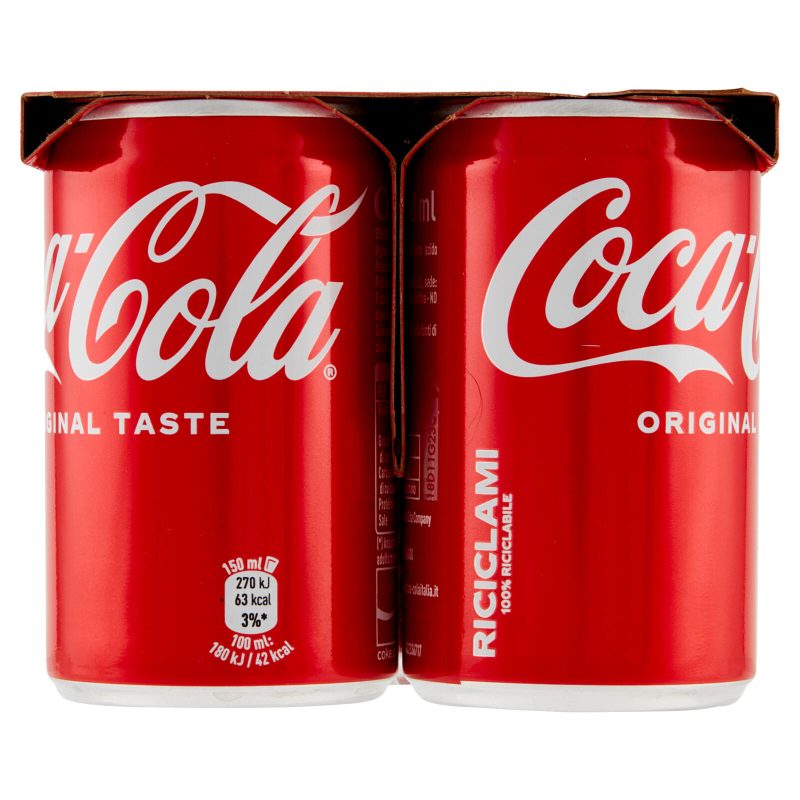 COCA-COLA Original Taste Lattina 6 x 150 ml