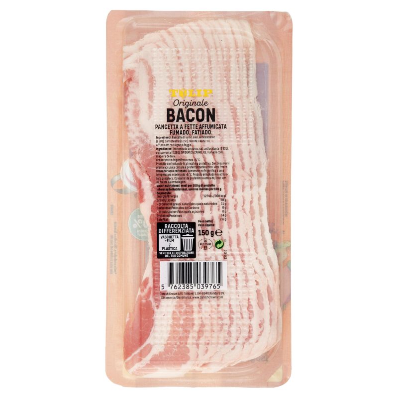 Tulip Originale Bacon Pancetta a Fette 150 g