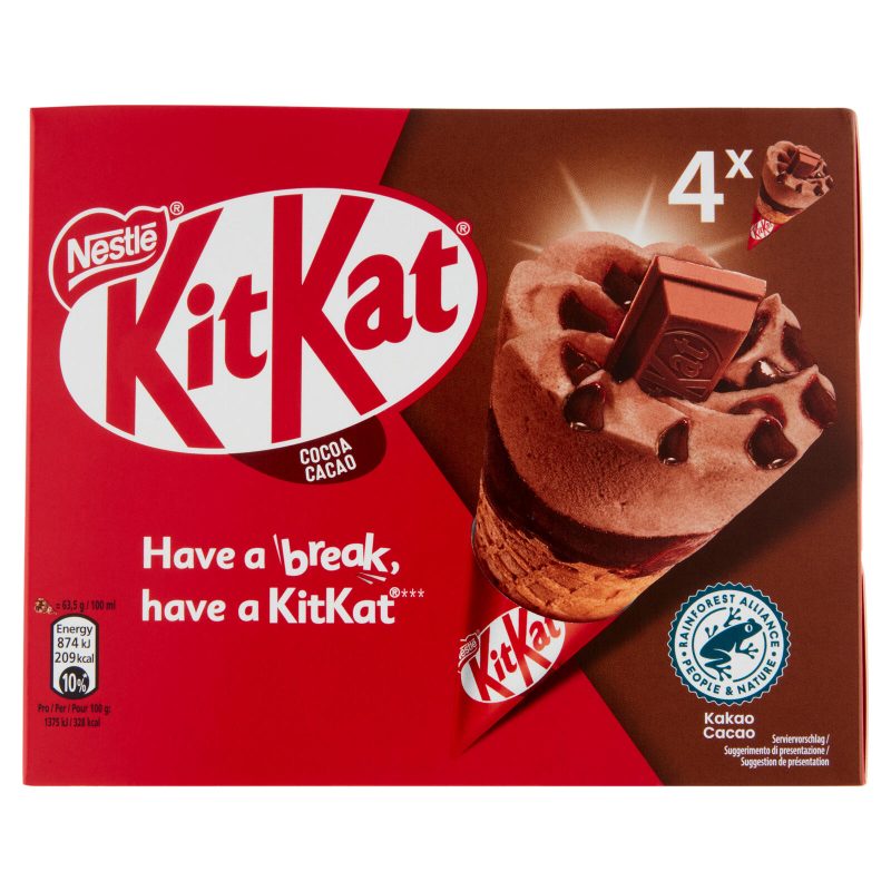 KITKAT® Cono al Cacao 4 x 63,5 g