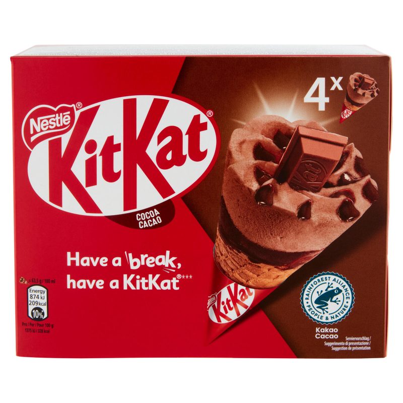 KITKAT® Cono al Cacao 4 x 63,5 g