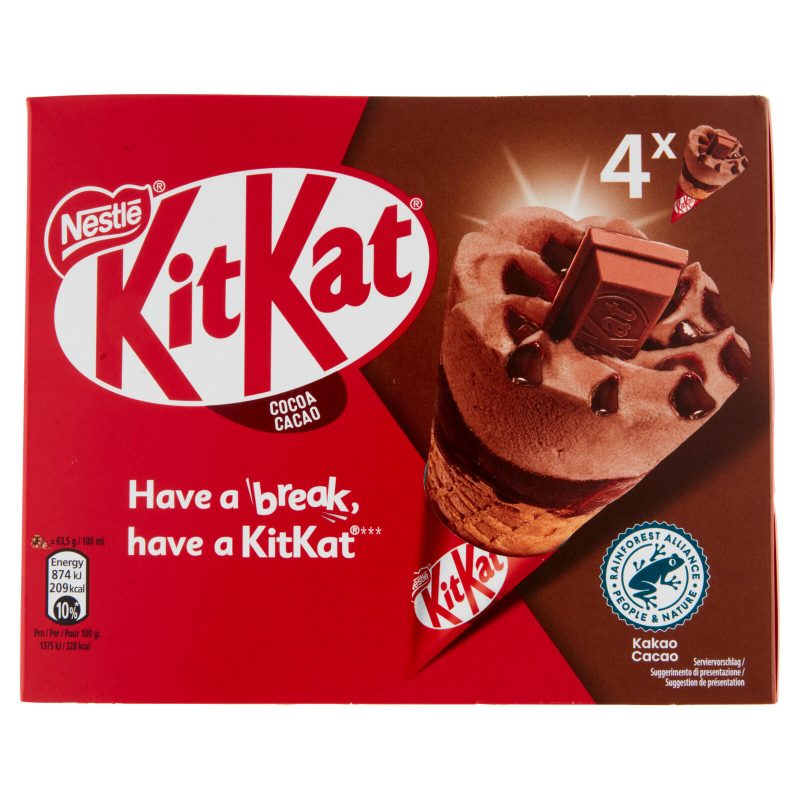 KITKAT® Cono al Cacao 4 x 63,5 g