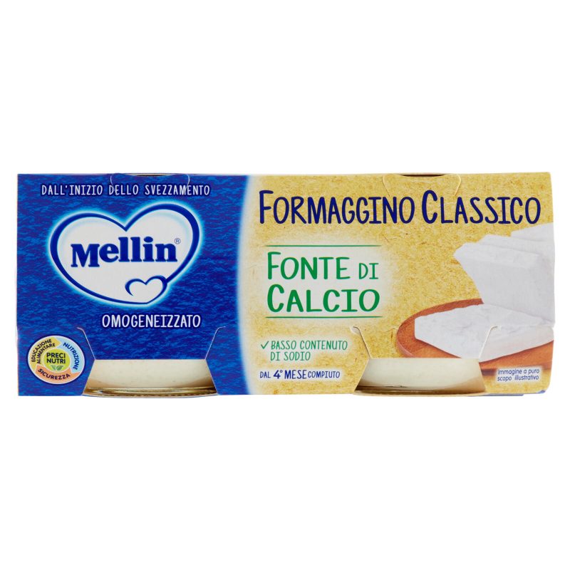 Mellin Formaggino Classico Omogeneizzato 2 x 80 g