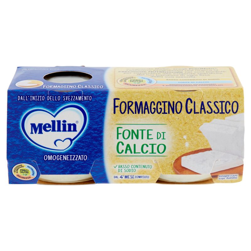 Mellin Formaggino Classico Omogeneizzato 2 x 80 g