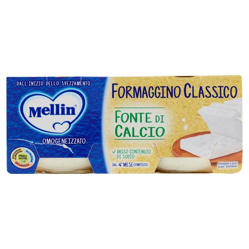 Mellin Formaggino Classico Omogeneizzato 2 x 80 g