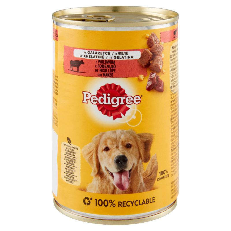 Pedigree Cibo Umido Cane con Manzo in Gelatina 400 g