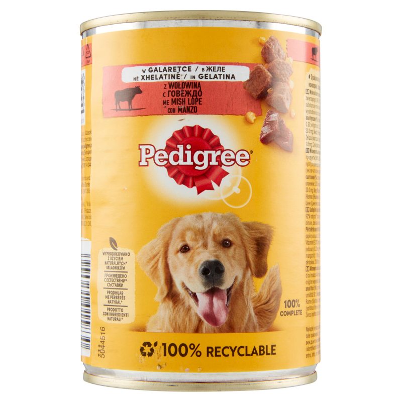 Pedigree Cibo Umido Cane con Manzo in Gelatina 400 g