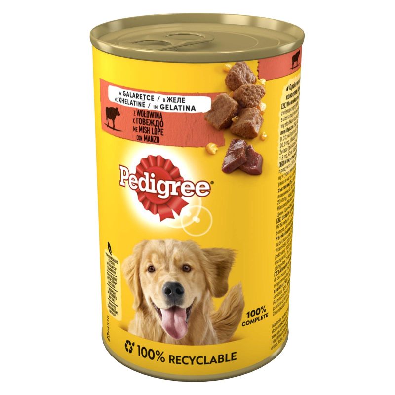 Pedigree Cibo Umido Cane con Manzo in Gelatina 400 g