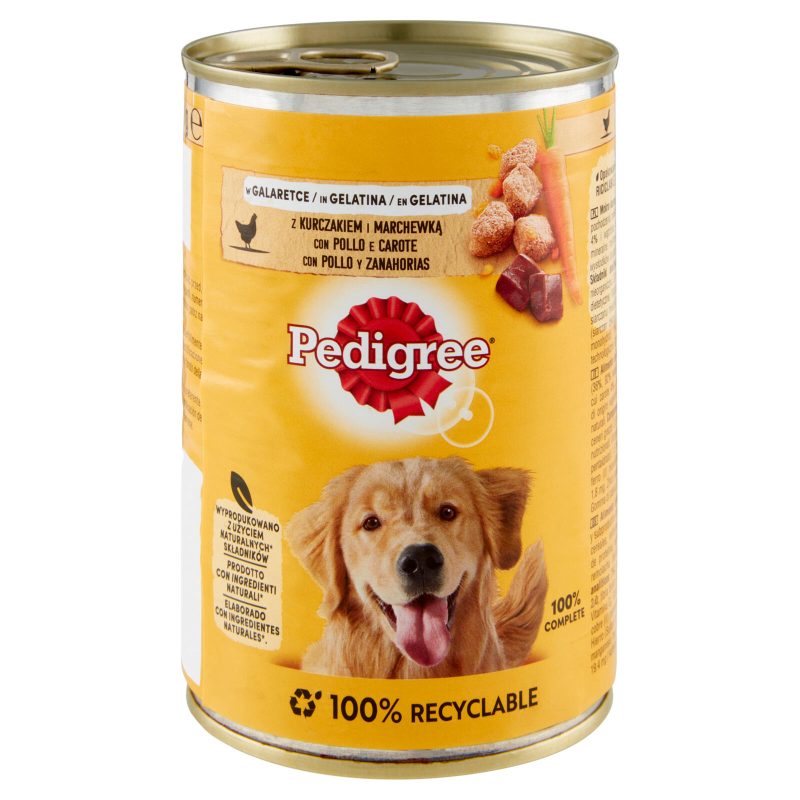 Pedigree Cibo Umido Cane con Pollo e Carote in Gelatina 400 g