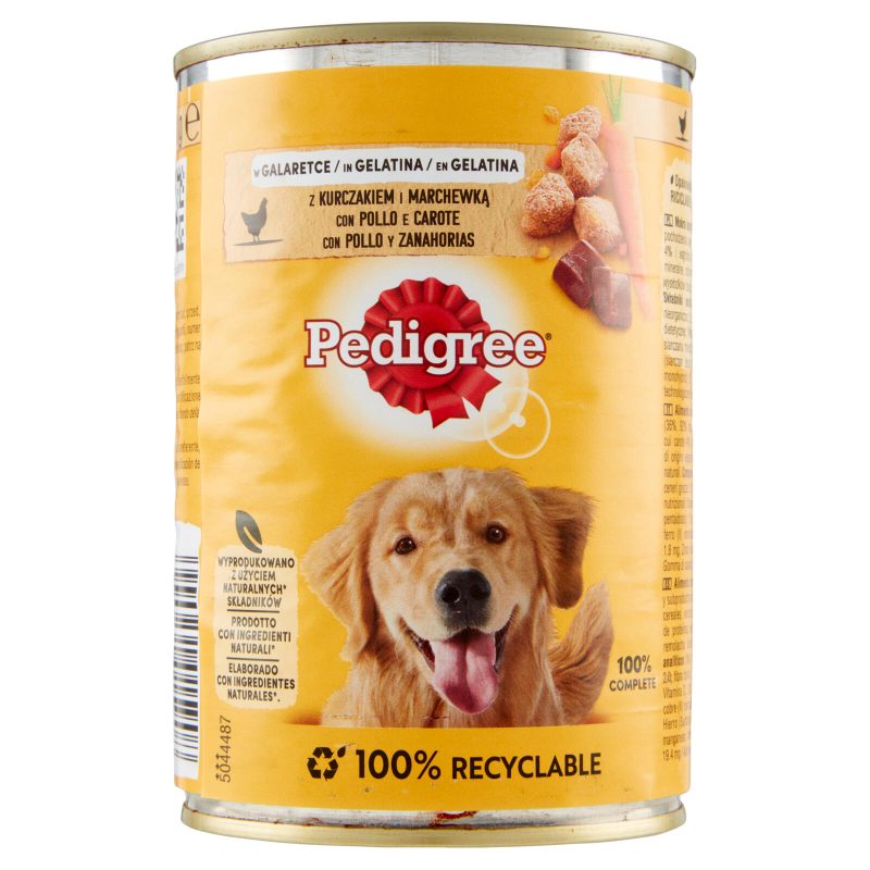 Pedigree Cibo Umido Cane con Pollo e Carote in Gelatina 400 g