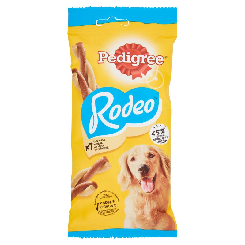 Pedigree Rodeo x7 con Pollo 123 g