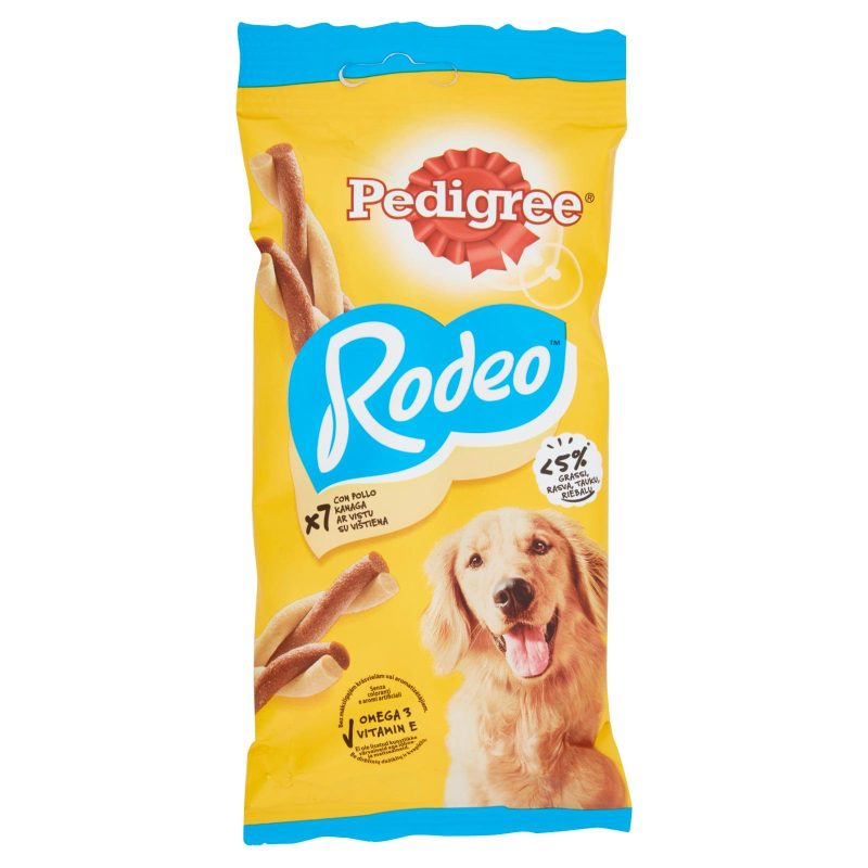 Pedigree Rodeo x7 con Pollo 123 g