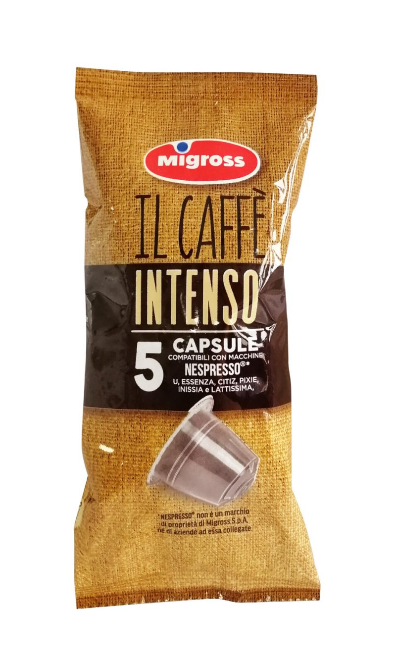 Migross Caffé intenso 5 capsule compatibili Nespresso®*