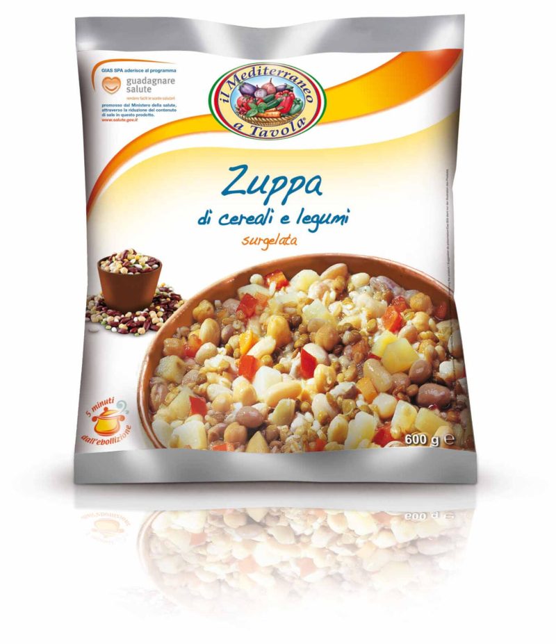 ZUPPA LEGUMI E CEREALI  IL MEDITERRANEO A TAVOLA      
600 g