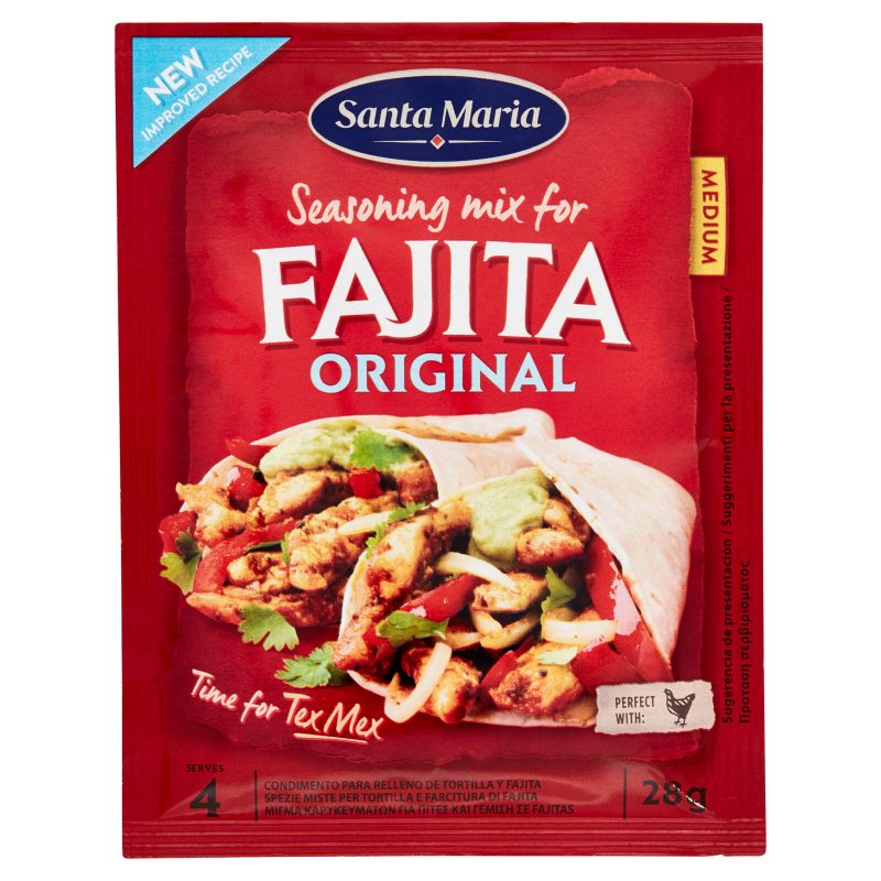 Santa Maria Seasoning mix for Fajita Original Medium 28 g