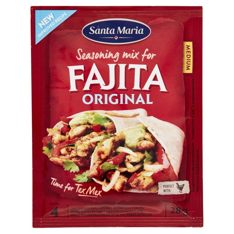 Santa Maria Seasoning mix for Fajita Original Medium 28 g