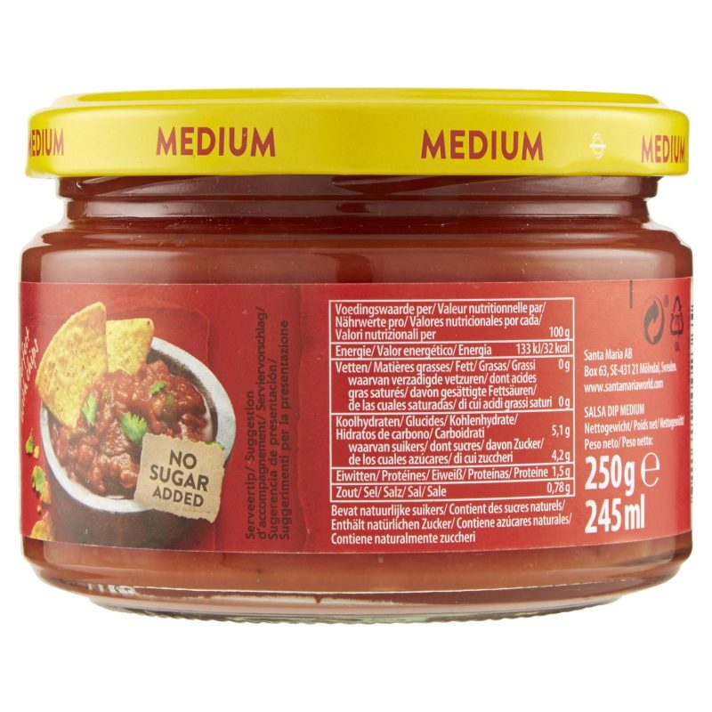 Santa Maria Dip Salsa Medium 250 g