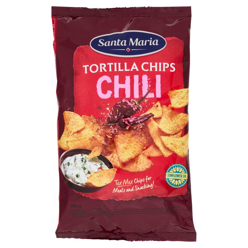 Santa Maria Tortilla Chips Chili 185 g