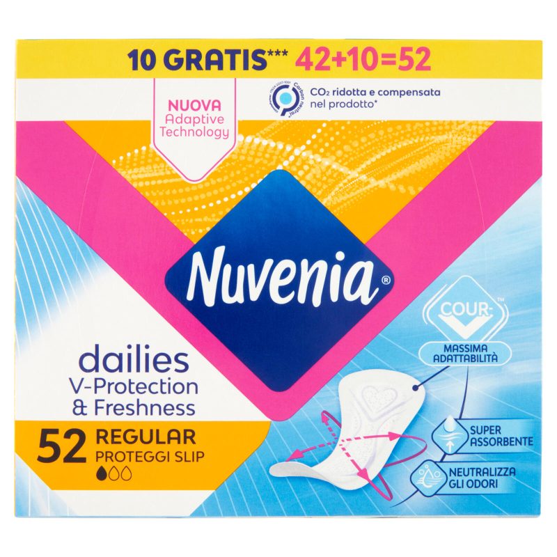 Nuvenia dailies Regular Proteggi Slip 52 pz