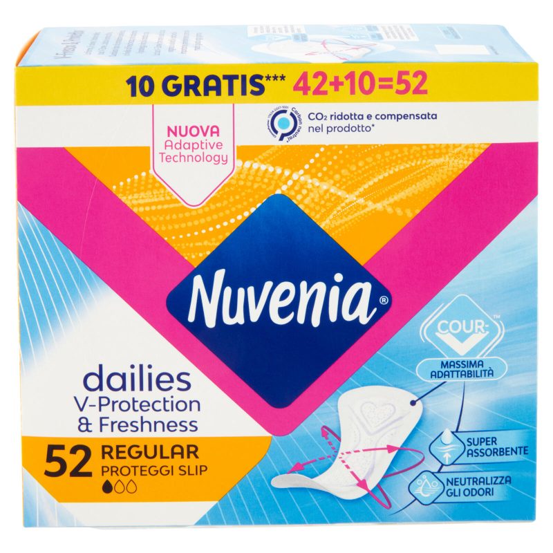 Nuvenia dailies Regular Proteggi Slip 52 pz