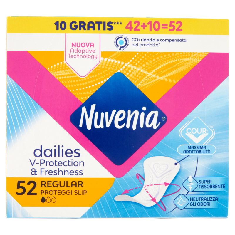 Nuvenia dailies Regular Proteggi Slip 52 pz