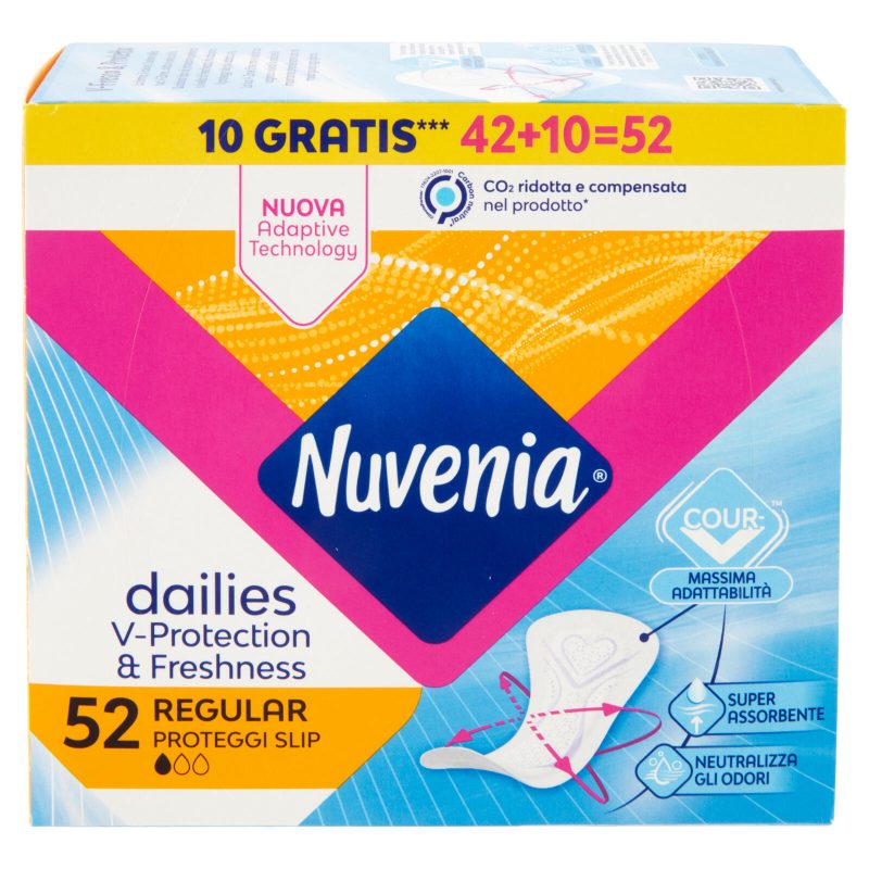 Nuvenia dailies Regular Proteggi Slip 52 pz