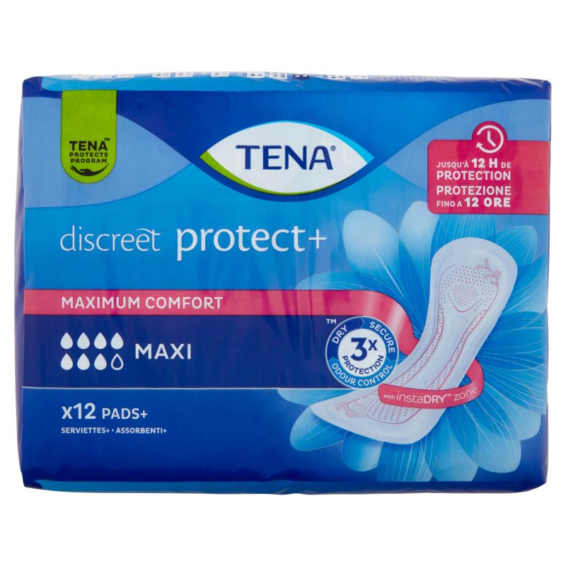 Tena discreet protect+ Maxi Assorbenti 12 pz