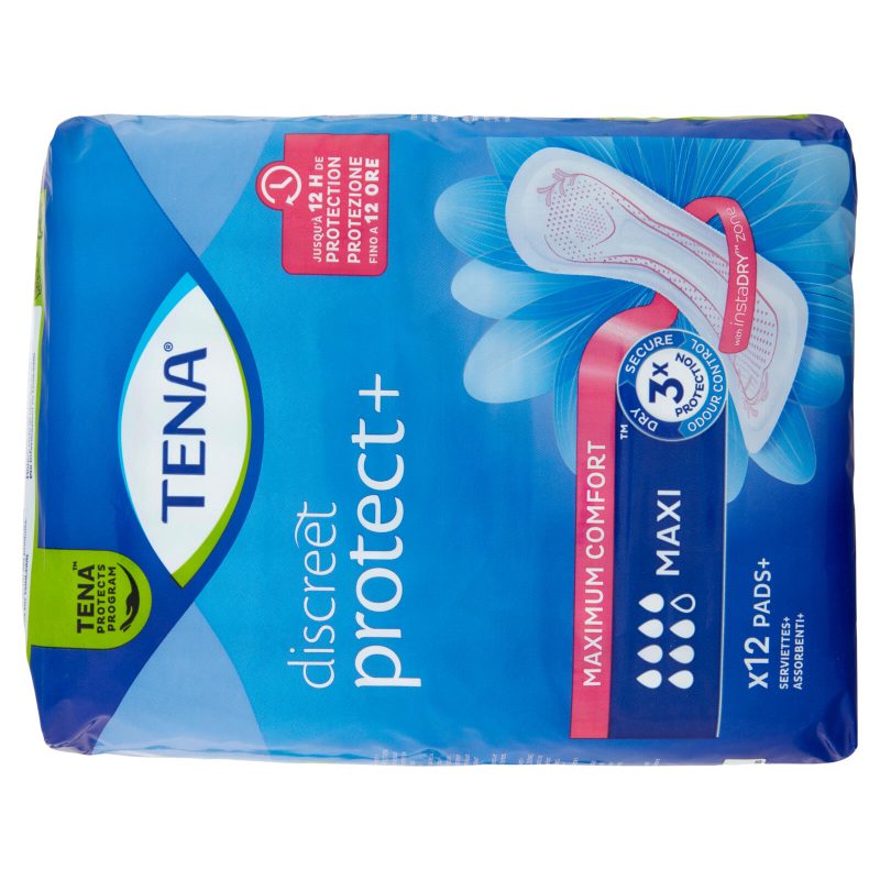 Tena discreet protect+ Maxi Assorbenti 12 pz