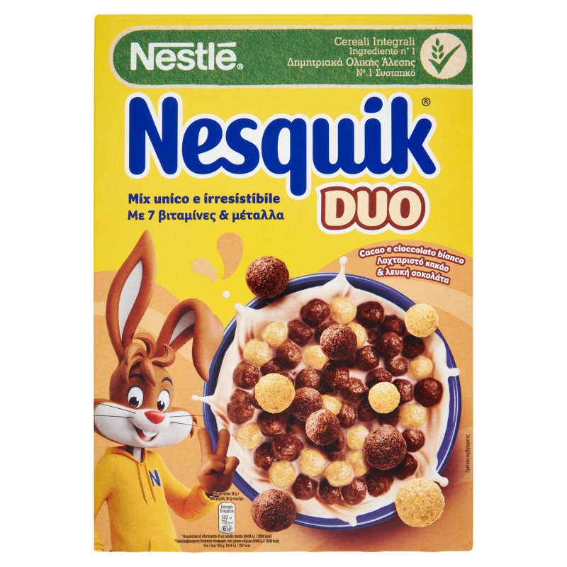 NESQUIK Duo Palline al Cacao e Cioccolato Bianco 325 g