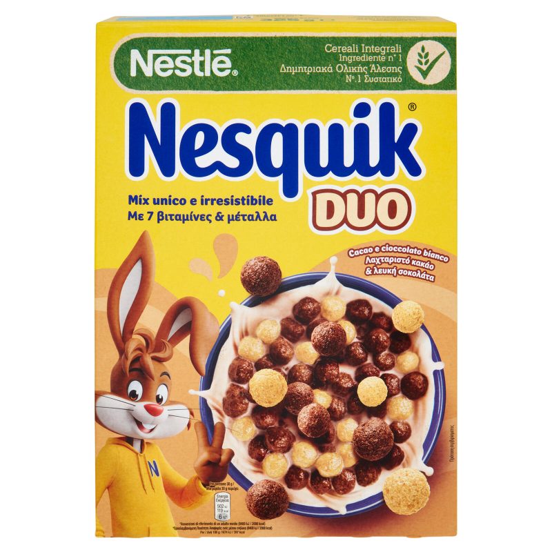 NESQUIK Duo Palline al Cacao e Cioccolato Bianco 325 g