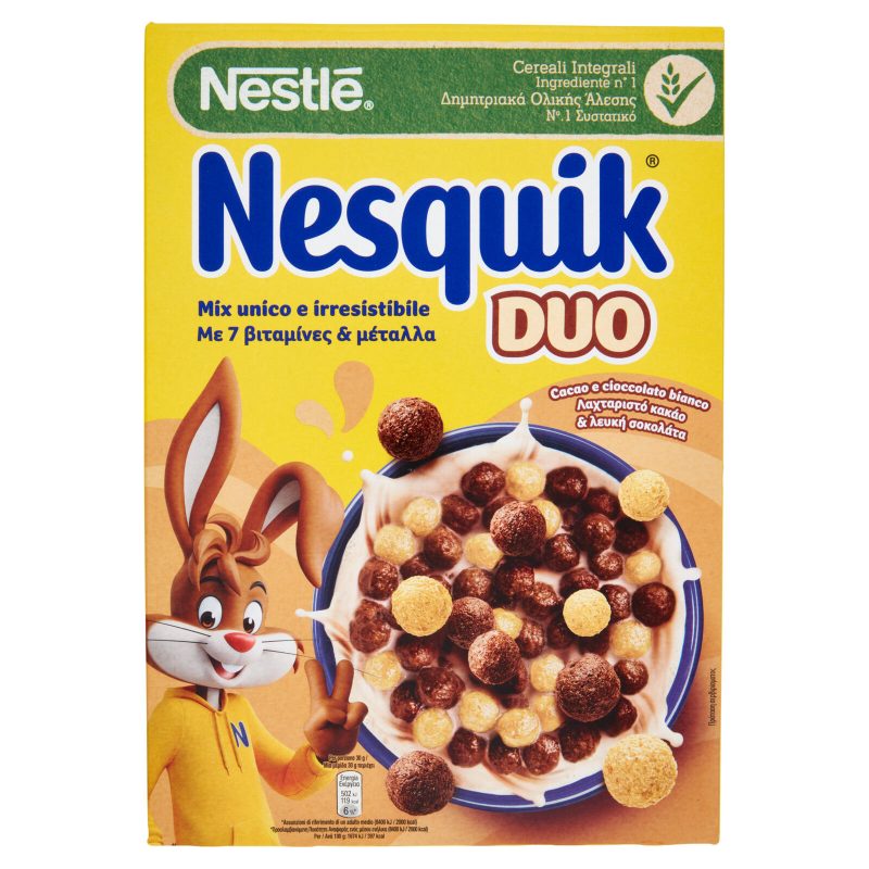 NESQUIK Duo Palline al Cacao e Cioccolato Bianco 325 g