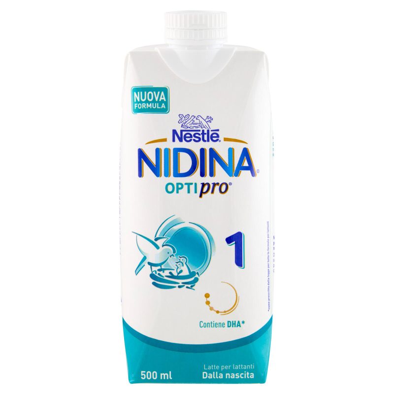 NESTLÉ NIDINA Optipro 1 Latte per lattanti liquido dalla nascita Brick 500ml