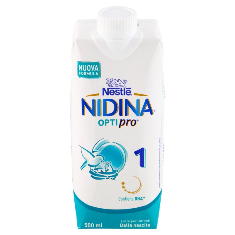 NESTLÉ NIDINA Optipro 1 Latte per lattanti liquido dalla nascita Brick 500ml