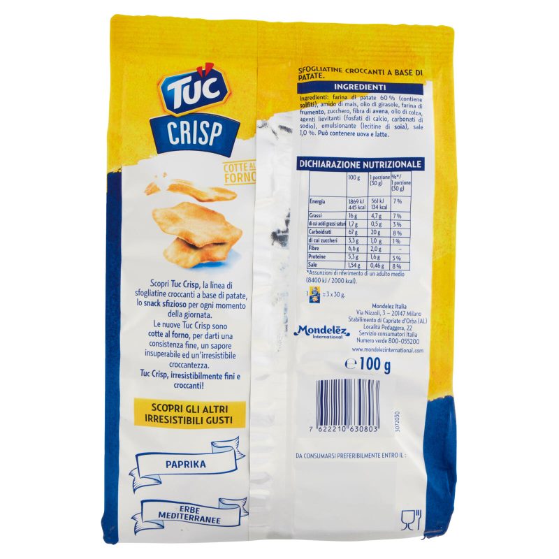 Tuc Crisp Sfogliatine Croccanti Original cotte al forno 100 g