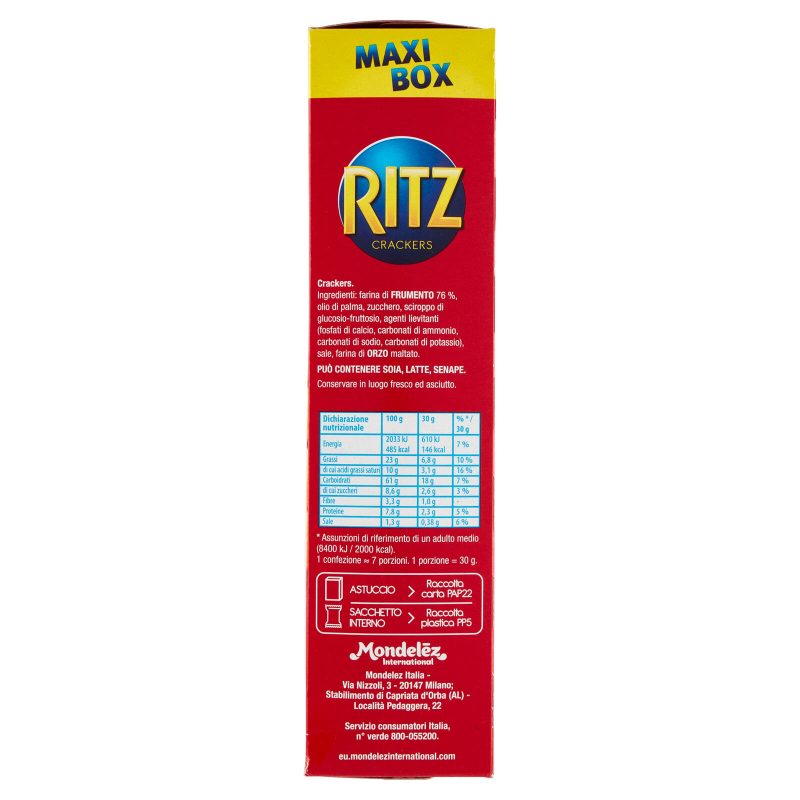 Ritz Original Crackers Maxi Formato - 220g