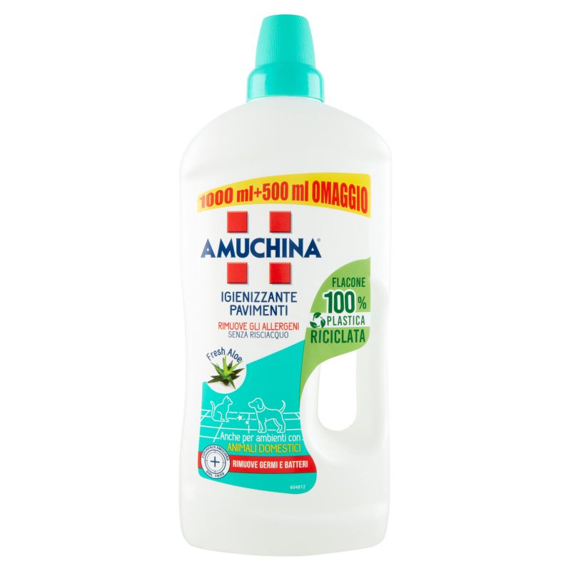 Amuchina Igienizzante Pavimenti Fresh Aloe 1000 + 500 ml