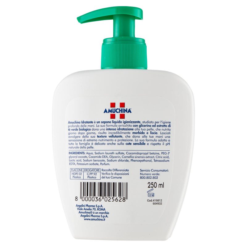 Amuchina Idratante Sapone Liquido Mani Igienizzante 250 ml