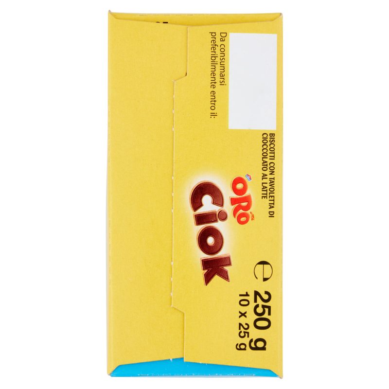 Oro Ciok biscotto con tavoletta di cioccolato al latte - 10 x 25 g