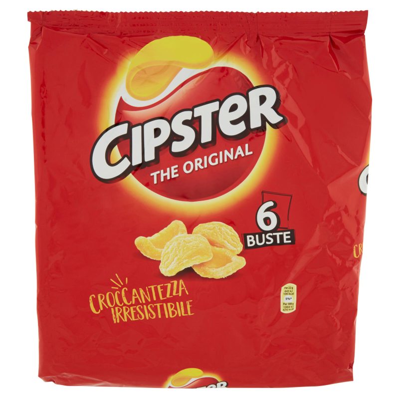 Cipster The Original Chips di Patate 6 Bustine - 132g