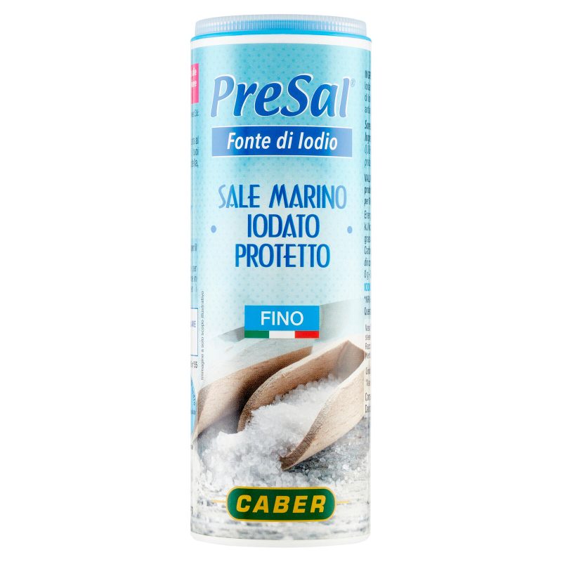 Caber PreSal Sale Marino iodato con Iodio Protetto Fino 220 g