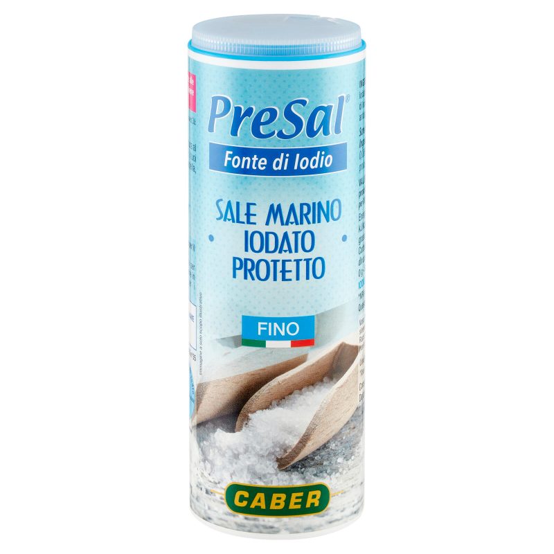 Caber PreSal Sale Marino iodato con Iodio Protetto Fino 220 g