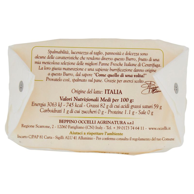 Beppino Occelli Burro Italiano 125 g