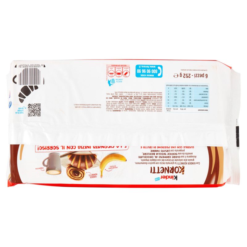 Kinder Kornetti Cioccolato 6 x 42 g