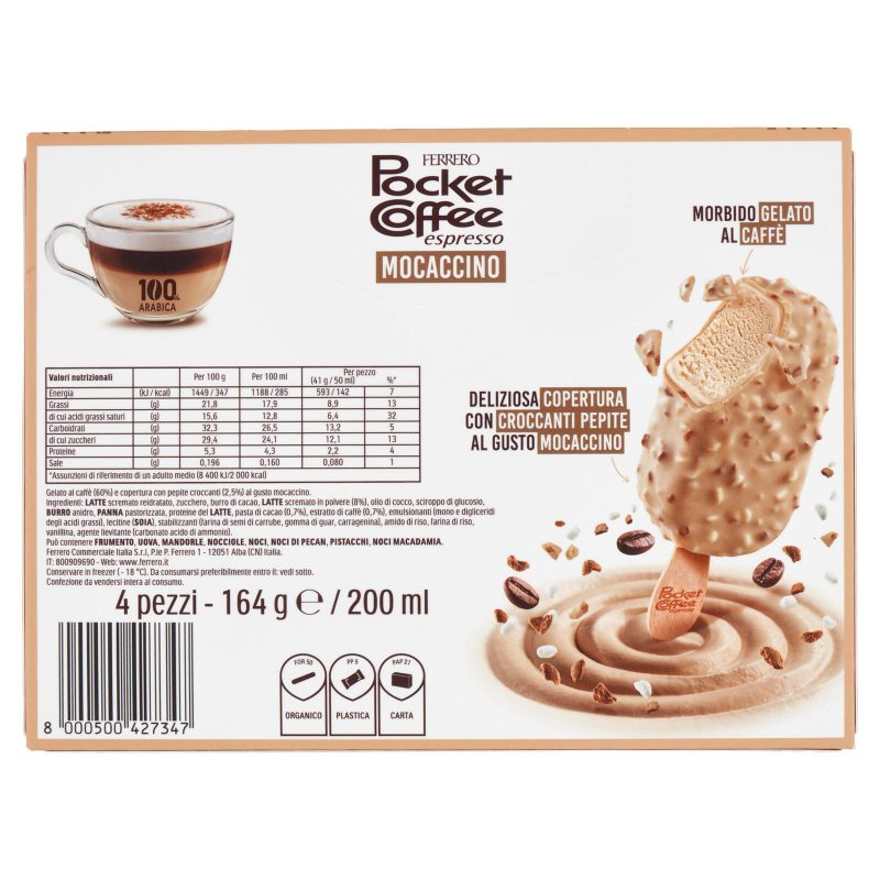 Ferrero Pocket Coffee espresso Mocaccino 4 x 41 g