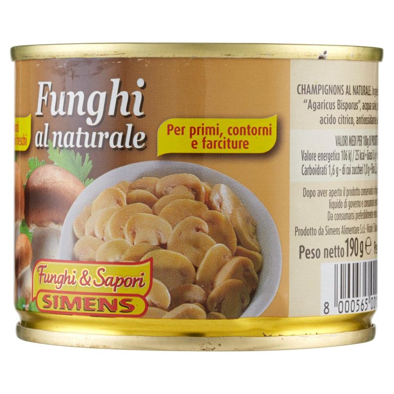 Simens Funghi & Sapori Funghi al naturale 190 g