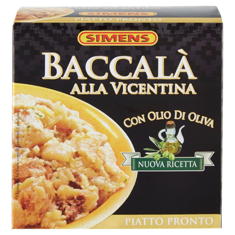 Simens Baccalà alla Vicentina con Olio di Oliva 160 g